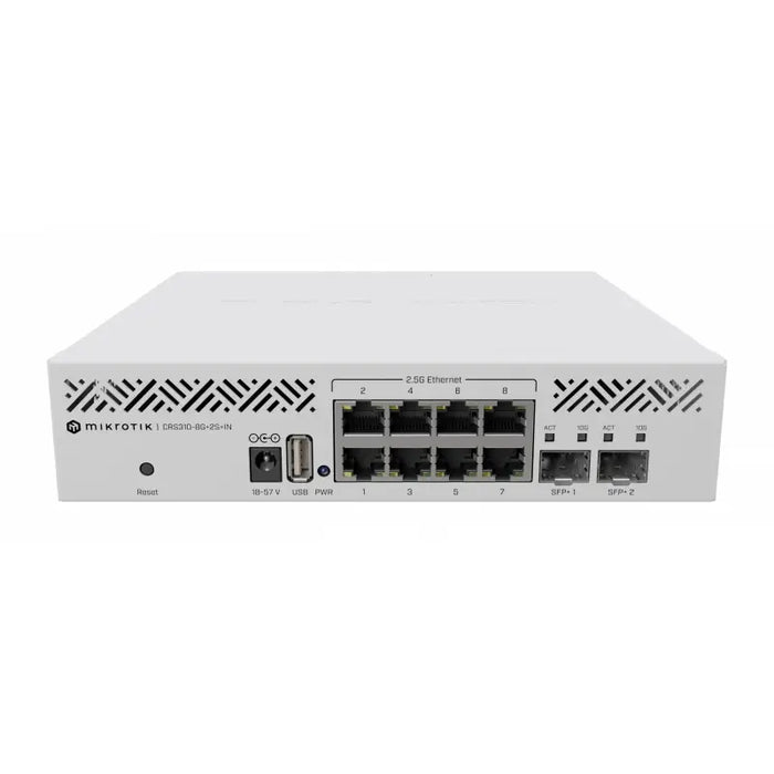 Switch MikroTik CRS310-8G-2S-IN 8 x Gigabit Ethernet ports 2 x SFP - Суичове - с контрол<<<Мрежово
