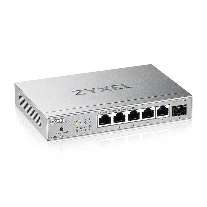 Switch ZyXEL XMG-105 5 ports 2.5Gb + 1xSFP+ unmanaged - Unmanaged Switches<<<ZyXEL<<<ZyXEL<<<PolyComp&&&Суичове - без