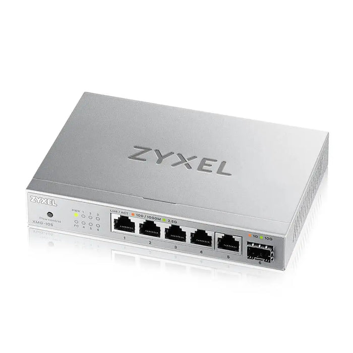 Switch ZyXEL XMG-105 5 ports 2.5Gb + 1xSFP+ unmanaged - Unmanaged Switches<<<ZyXEL<<<ZyXEL<<<PolyComp&&&Суичове - без