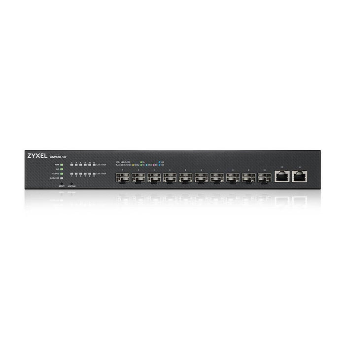 Switch ZyXEL XS1930-12F 10-port 10GbE SFP + 2x10Gb RJ-45 ports smart managed - Managed