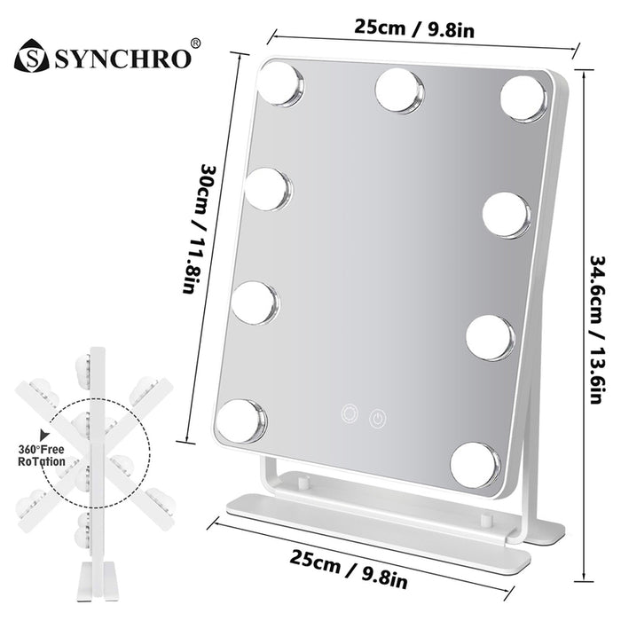 COSMETIC LED MIRROR SYNCHRO HOLLYWOOD 25x30