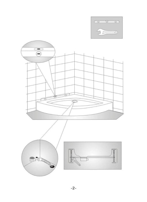 SHOWER CABIN 90X90CM GLASS. MATT