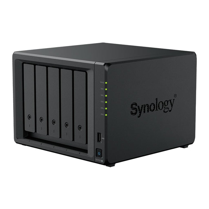 Network storage Synology NAS DS1525+, for 5 drives, AMD Ryzen V1500B, 8GB DDR4 SODIMM