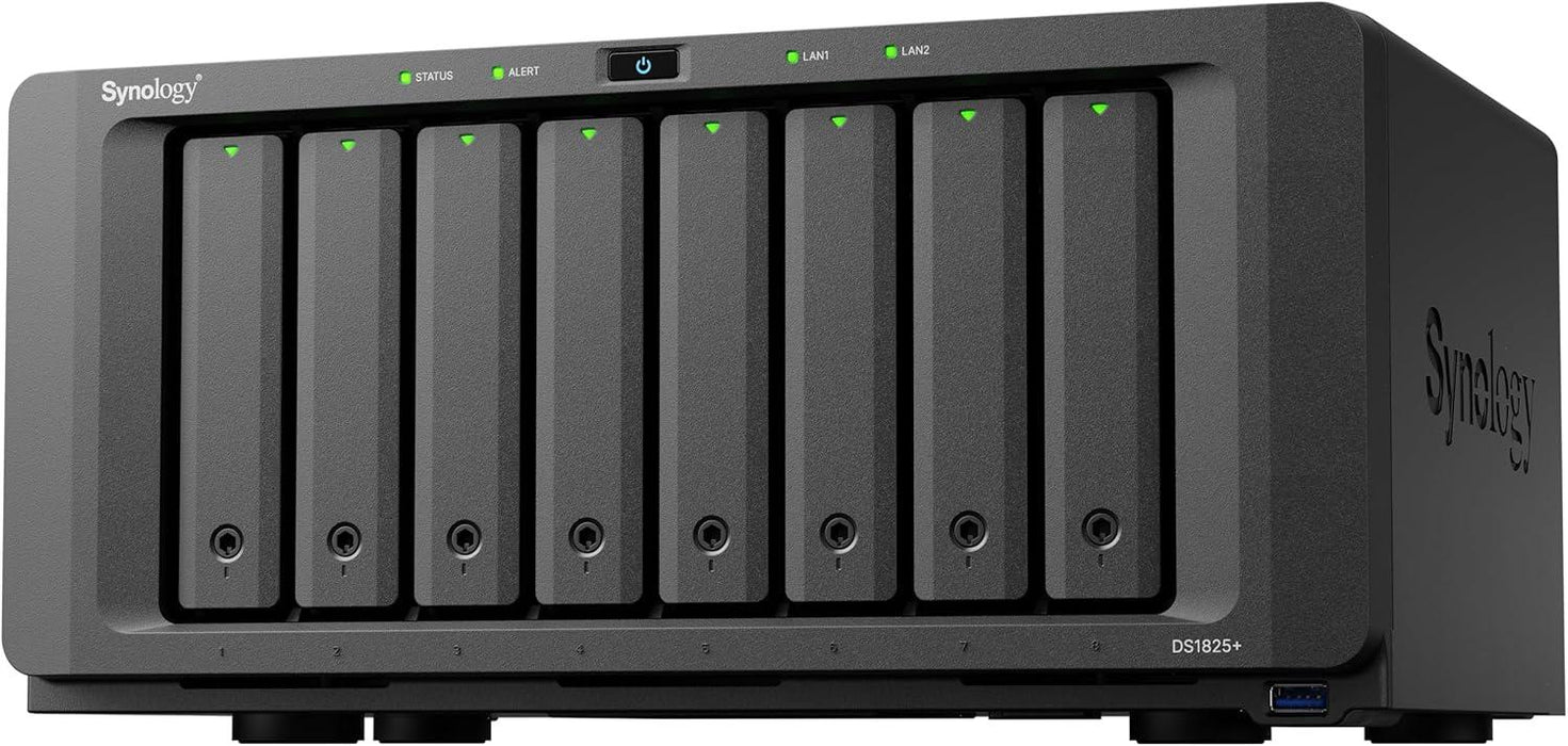 Network Storage Synology DS1825+, for 8 disks, AMD Ryzen V1500B, 8 GB DDR4