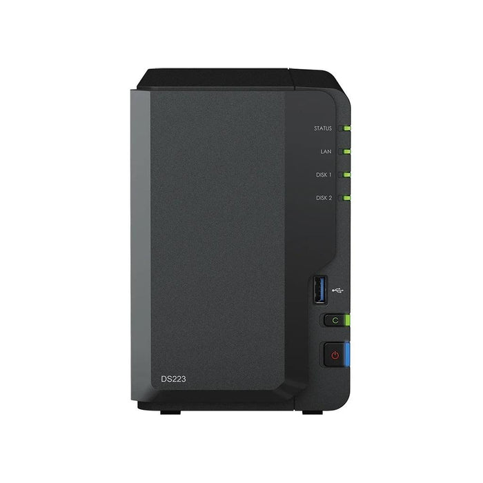 Network storage Synology DS223, For 2 disks, 2GB, Gigabit, USB3.2