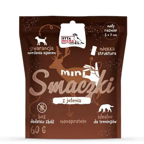 SYTA MICHA Mini deer treats - dog treat - 60 g - DelicaciesDLP-PRZ<<<For the dogDLP<<<ActionPL