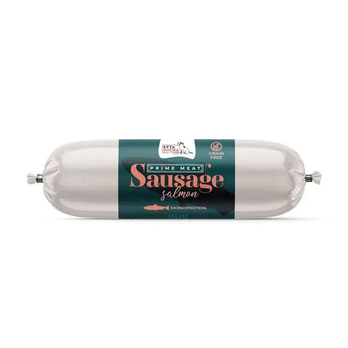 SYTA MICHA Prime Meat Sausage Salmon - Dog treat - 80g - DelicaciesDLP-PRZ<<<For the dogDLP<<<ActionPL