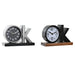 Table clock DKD Home Decor Black Silver (2 Units) - Декорация и Осветление<<<Дом Градина<<<BigBuy&&&Стенни часовници и