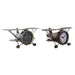Table clock DKD Home Decor Golden Silver Aeroplane (2 Units) - Декорация и Осветление<<<Дом Градина<<<BigBuy&&&Стенни