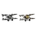 Table clock DKD Home Decor Golden Silver Spaceship Loft (2 Units) - Декорация и Осветление<<<Дом