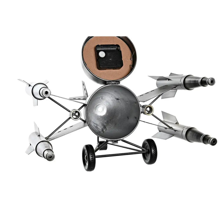 Table clock DKD Home Decor Golden Silver Spaceship Loft (2 Units) - Декорация и Осветление<<<Дом