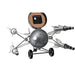 Table clock DKD Home Decor Golden Silver Spaceship Loft (2 Units) - Декорация и Осветление<<<Дом