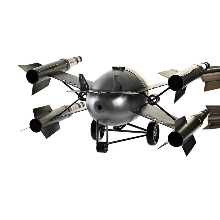 Table clock DKD Home Decor Golden Silver Spaceship Loft (2 Units) - Декорация и Осветление<<<Дом