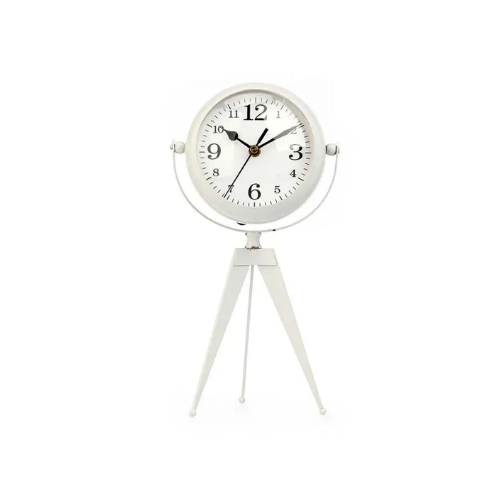 Table clock Gift Decor White Tripod (4 Units) - Декорация и Осветление<<<Дом Градина<<<BigBuy&&&Стенни часовници и