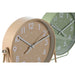 Table clock Home ESPRIT Beige (2 Units) - Декорация и Осветление<<<Дом Градина<<<BigBuy&&&Стенни часовници и