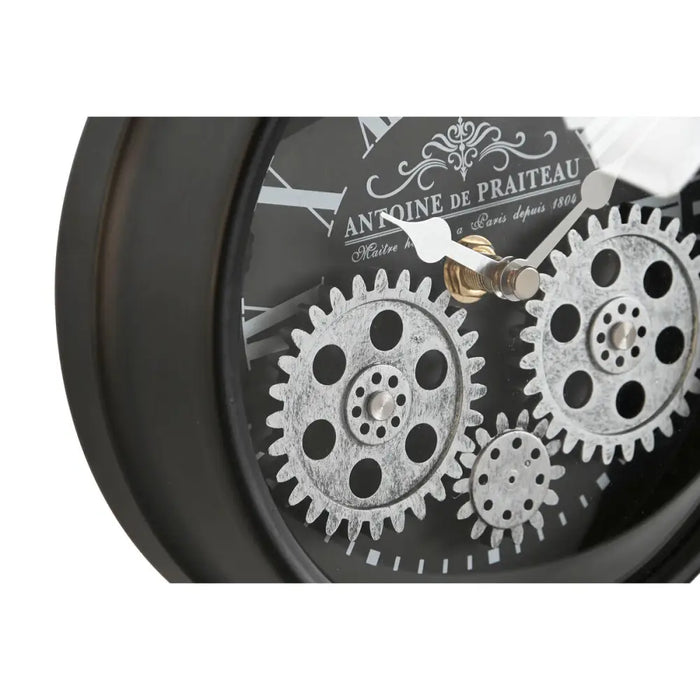 Table clock Home ESPRIT Black Silver - Декорация и Осветление<<<Дом Градина<<<BigBuy&&&Стенни часовници и