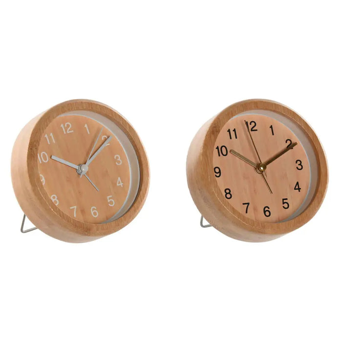 Table clock Home ESPRIT Natural (2 Units) - Стенни часовници и будилници<<<Декорация и Осветление<<<Дом Градина<<<BigBuy