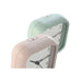 Table clock Home ESPRIT Pink Mint (2 Units) - Декорация и Осветление<<<Дом Градина<<<BigBuy&&&Стенни часовници и