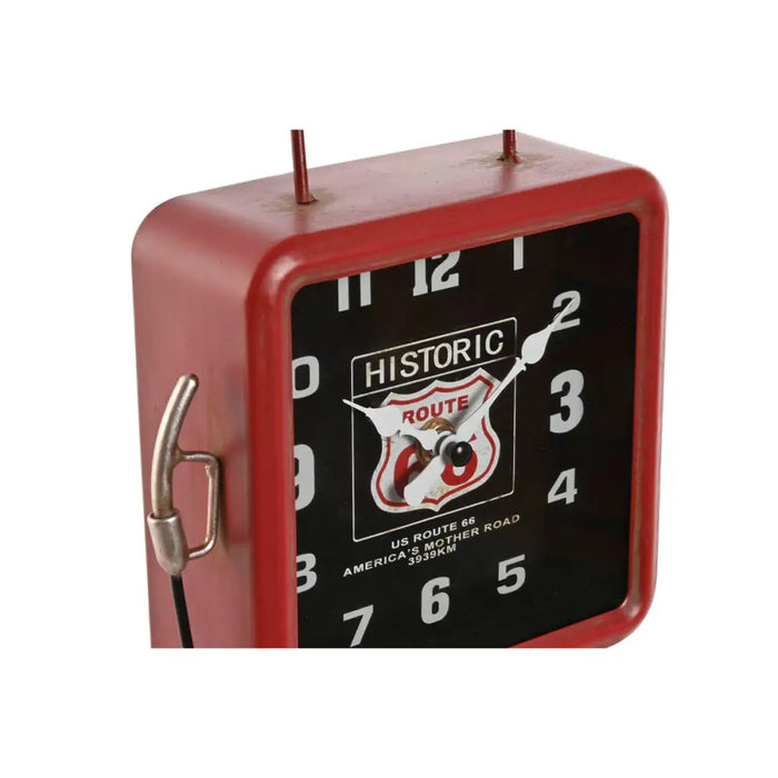 Table clock Home ESPRIT Red Vintage gasolinera - Декорация и Осветление<<<Дом Градина<<<BigBuy&&&Стенни часовници и