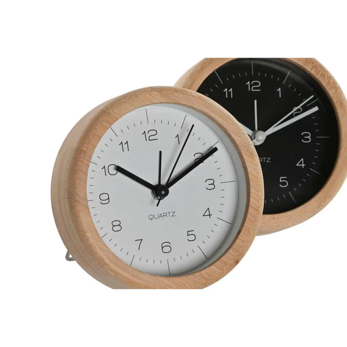 Table clock Home ESPRIT White Black (2 Units) - Декорация и Осветление<<<Дом Градина<<<BigBuy&&&Стенни часовници и