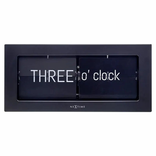 Table clock Nextime 5229ZW Black - Декорация и Осветление<<<Дом Градина<<<BigBuy&&&Стенни часовници и