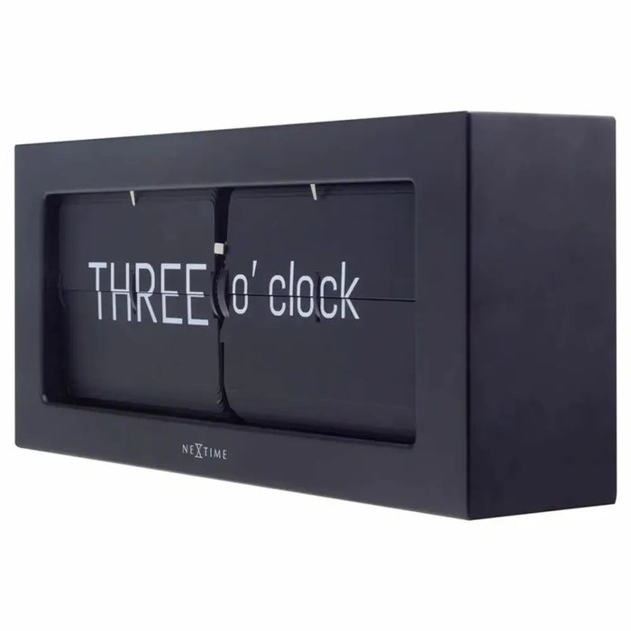 Table clock Nextime 5229ZW Black - Декорация и Осветление<<<Дом Градина<<<BigBuy&&&Стенни часовници и