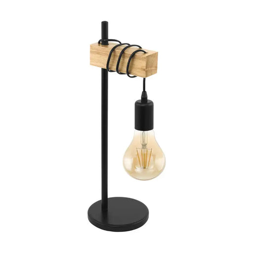 TABLE LAMP 1X27 WOOD EGLO TOWNSHEND - Настолни лампи<<<Вътрешно осветление<<<Мебели и интериор<<<Praktiker&&&Настолни