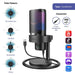 Table Microphone FIFINE A9 RGB 4 Polar Patterns- Black - Микрофони<<<Компютърна периферия<<<ValiAPI