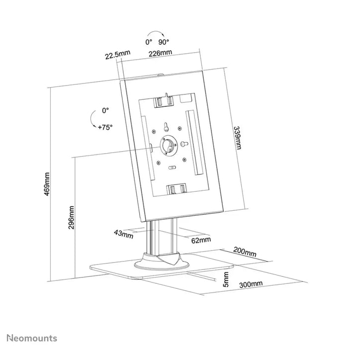 Tablet Mount Neomounts DS15-650WH1 White - Електроника GPS и Автомобил<<<Компютри| Електроника<<<BigBuy&&&Поставки за