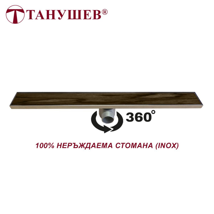 LINEAR SIPHON FOR TILE 720MM INOX
