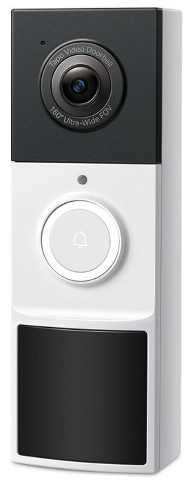 TP LINK smart video doorbell Tapo D210, 2K QHD (2560×1440), 160° viewing angle, microSD up to 512 GB, 2.4Ghz, AI-recognition