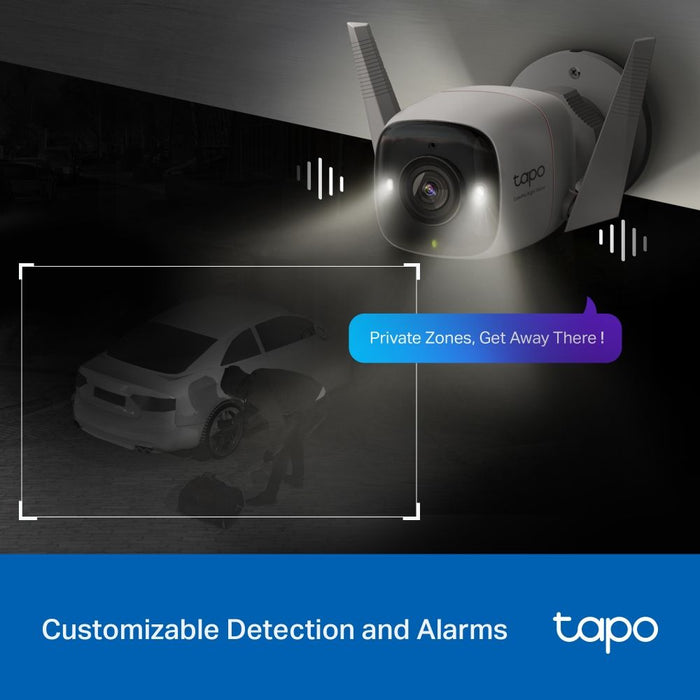 TP-LINK Camera Tapo C325WB Wi-Fi Outdoor Security 2K QHD, White EU