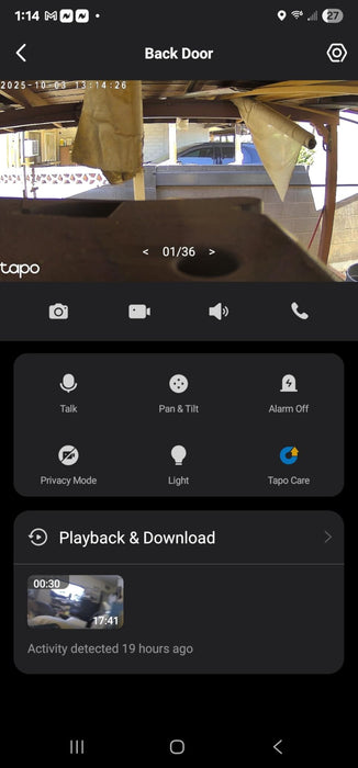 TP-Link Camera Tapo C201 Wi-Fi Indoor Pan/Tilt Security 1080p, 360 Degrees, Black EU