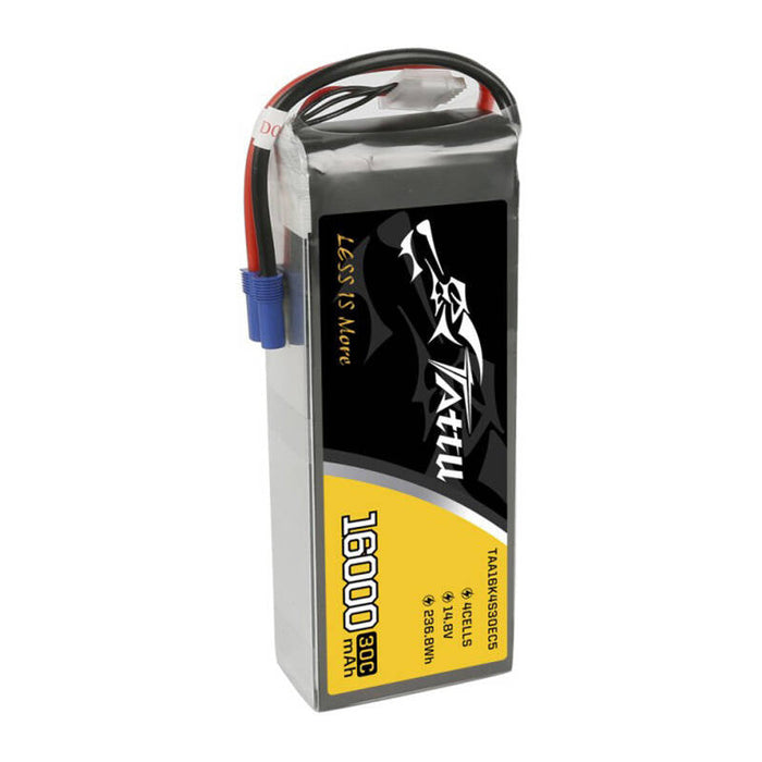 Tattu 16000mAh 14.8V 30C 4S1P Lipo Battery Pack with EC5 - Lithium and NiMH<<<Batteries<<<RC models<<<InnproXML