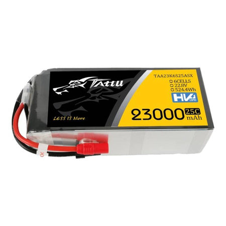 Tattu 23000mAh 22.8V 25C 6S1P Lipo Battery Pack With XT150 + AS150 - Lithium and NiMH<<<Batteries<<<RC
