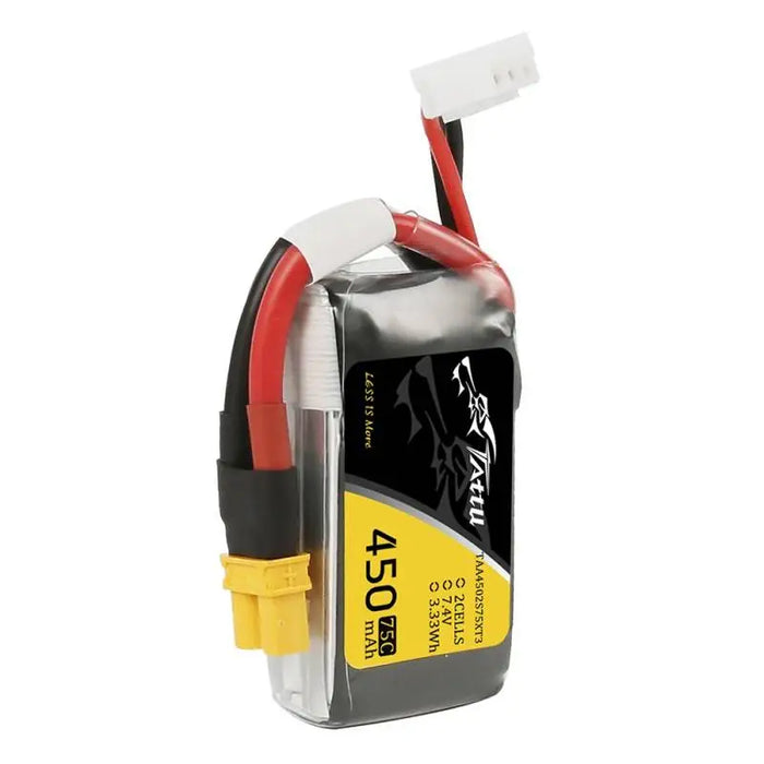 Tattu 450mAh 7.4V 75C 2S1P battery - Lithium and NiMH<<<Batteries<<<RC models<<<InnproXML