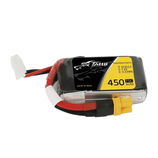 Tattu 450mAh 7.4V 75C 2S1P battery - Lithium and NiMH<<<Batteries<<<RC models<<<InnproXML