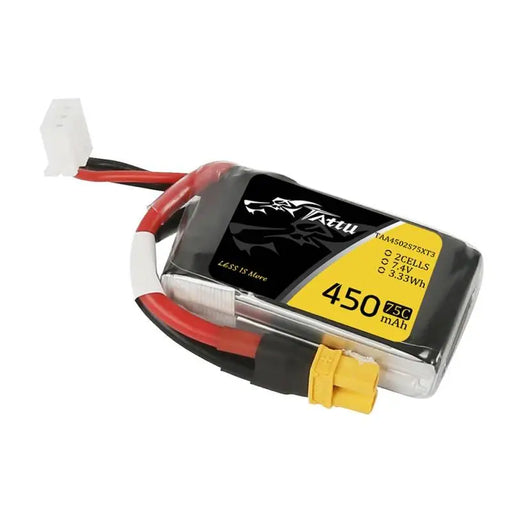 Tattu 450mAh 7.4V 75C 2S1P battery - Lithium and NiMH<<<Batteries<<<RC models<<<InnproXML
