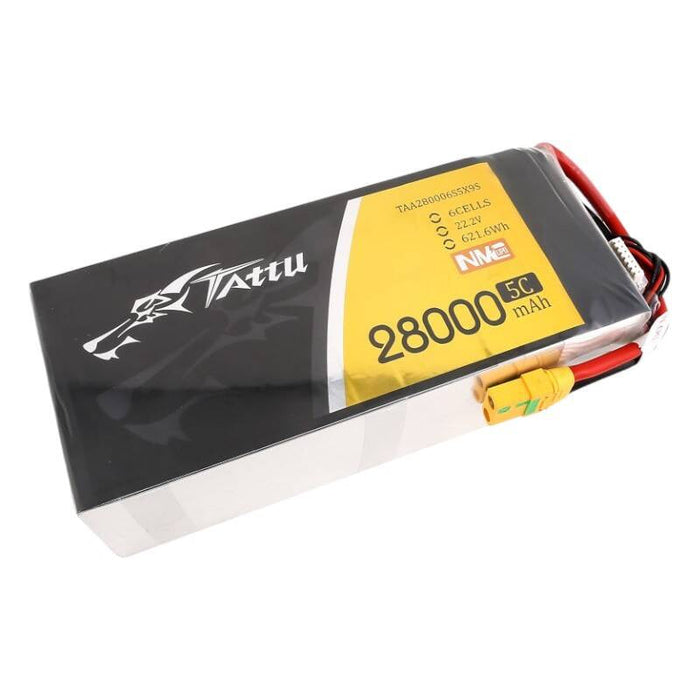 Tattu NMC 28000mAh 22.2V 5C 6S1P Lipo Battery Pack with XT90-S plug - Lithium and NiMH<<<Batteries<<<RC