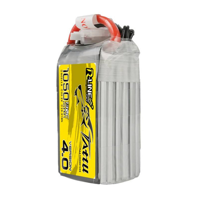 Tattu R-Line 4.0 1050mAh 22.2V 130C 6S1P XT60 Battery - Lithium and NiMH<<<Batteries<<<RC models<<<InnproXML