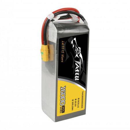 Tattu 16000mAh 22.2V 30C 6S1P LiPo Battery Pack with XT90 Anti-spark Plug