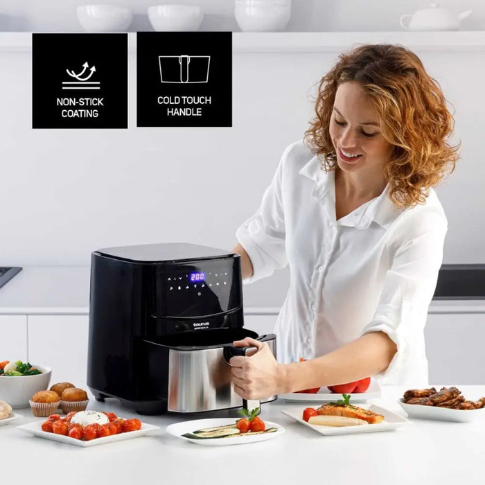 Taurus AF1450XD Single 5 L Stand-alone 1450 W Hot air fryer Black Stainless steel - FryersAGD-FRY<<<Home Appliance