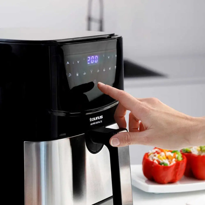 Taurus AF1450XD Single 5 L Stand-alone 1450 W Hot air fryer Black Stainless steel - FryersAGD-FRY<<<Home Appliance