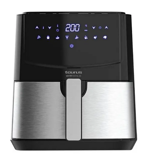 Taurus AF1450XD Single 5 L Stand-alone 1450 W Hot air fryer Black Stainless steel - FryersAGD-FRY<<<Home Appliance
