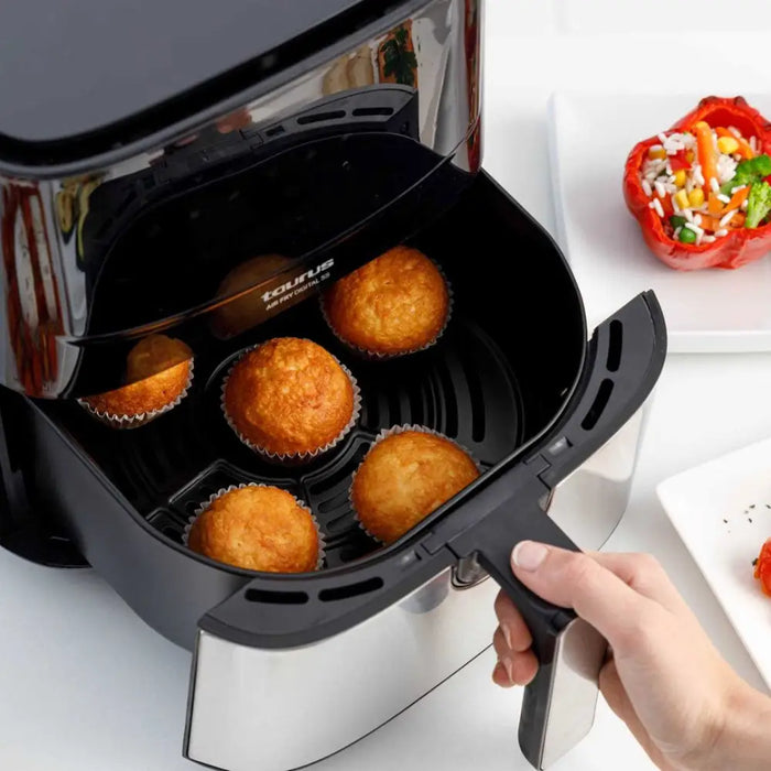 Taurus AF1450XD Single 5 L Stand-alone 1450 W Hot air fryer Black Stainless steel - FryersAGD-FRY<<<Home Appliance