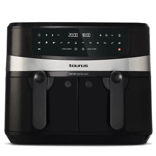 Taurus Air Fry Digital Duo Double 9 L 2200 W Hot air fryer Black - FryersAGD-FRY<<<Home Appliance