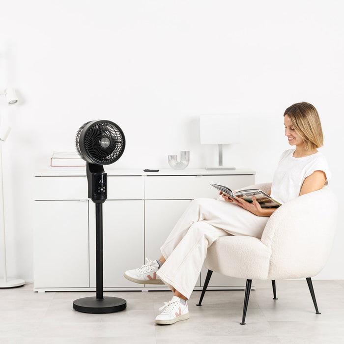 Freestanding Fan Taurus BOREAL 3D Black 24 W