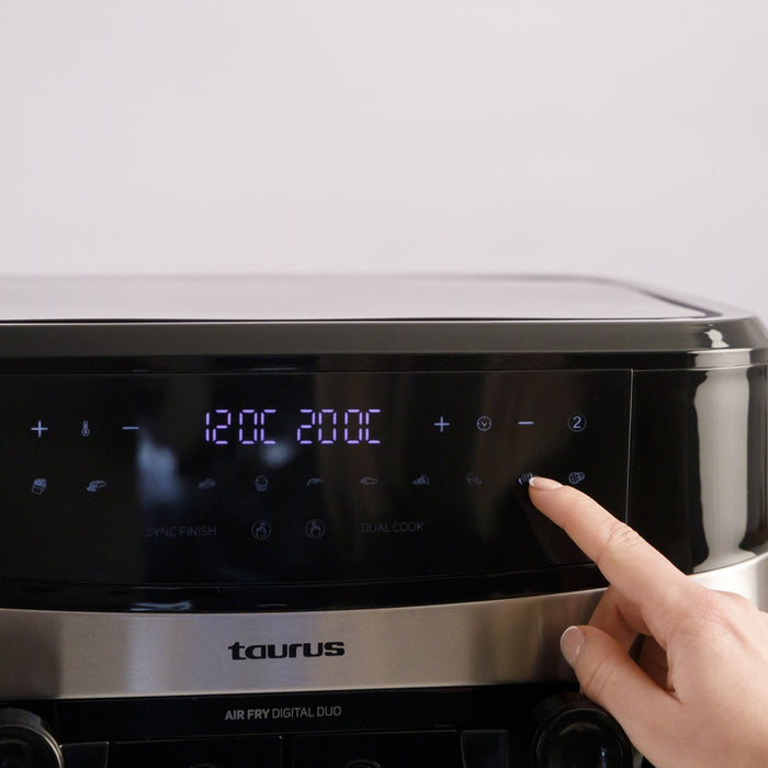 Taurus Air Fry Digital Duo Double 9 L 2200 W Hot air fryer Black
