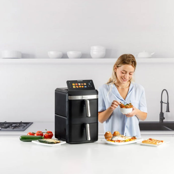 Taurus Air Duo Slim oil-free fryer with two baskets