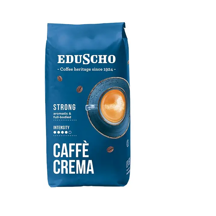 TCHIBO EDUSCHO CREMA STRONG coffee beans 1000G - Coffee BeansKIH-KZI<<<Coffee & TeaKIH<<<ActionPL